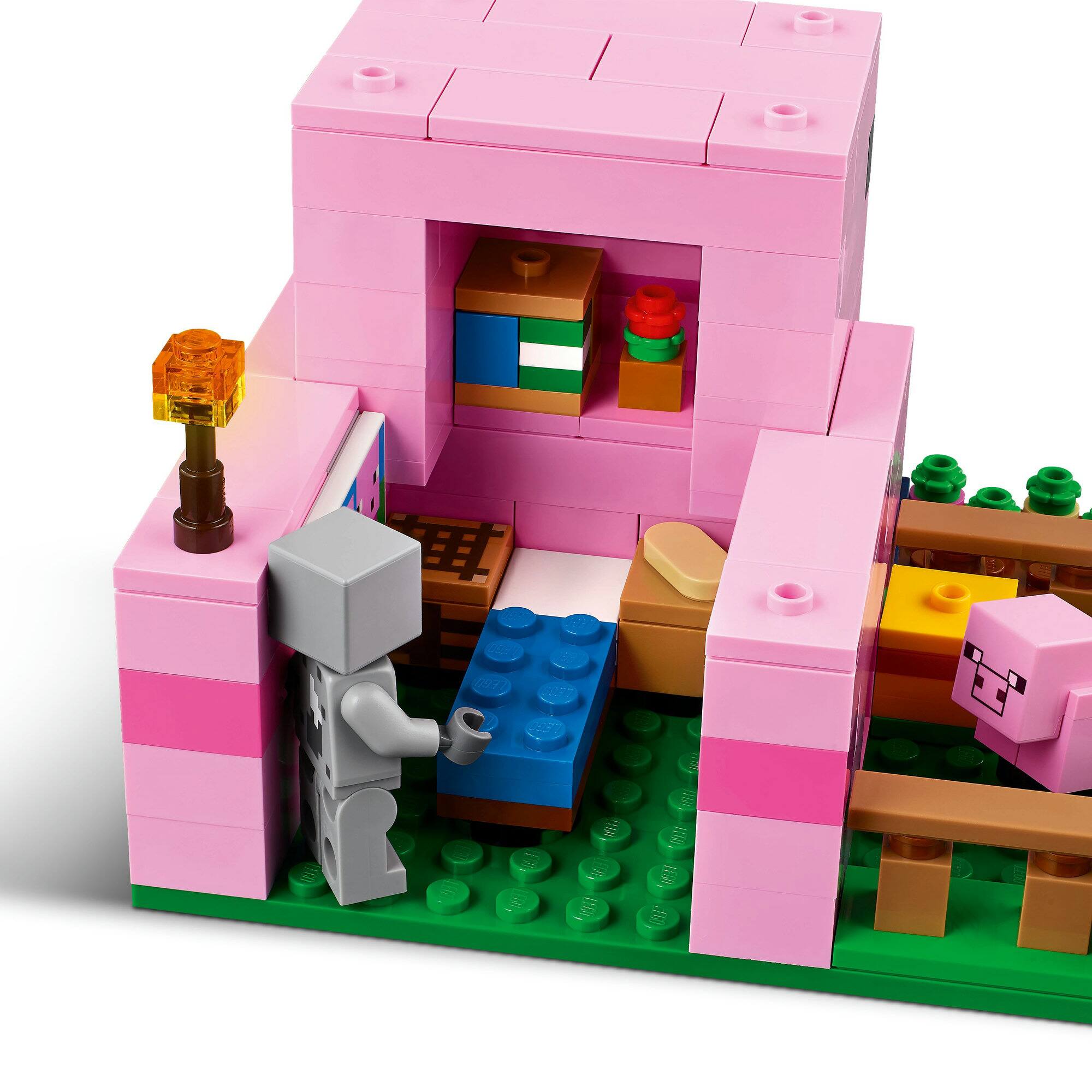 LEGO® Minecraft® The Baby Pig House Gamer Building Toy Animal Set for Kids 21268